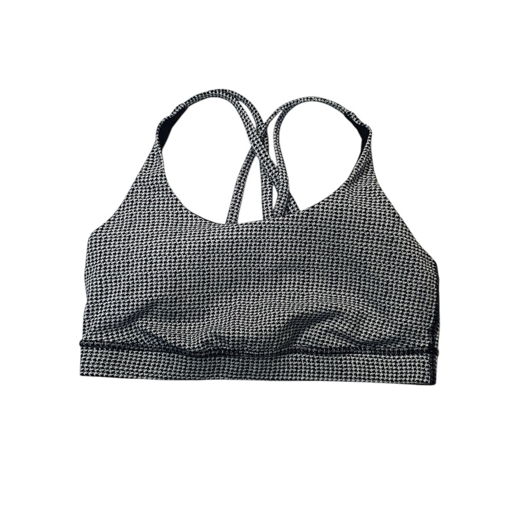 Lululemon Energy Bra Houndstooth Sports Bra Size 10